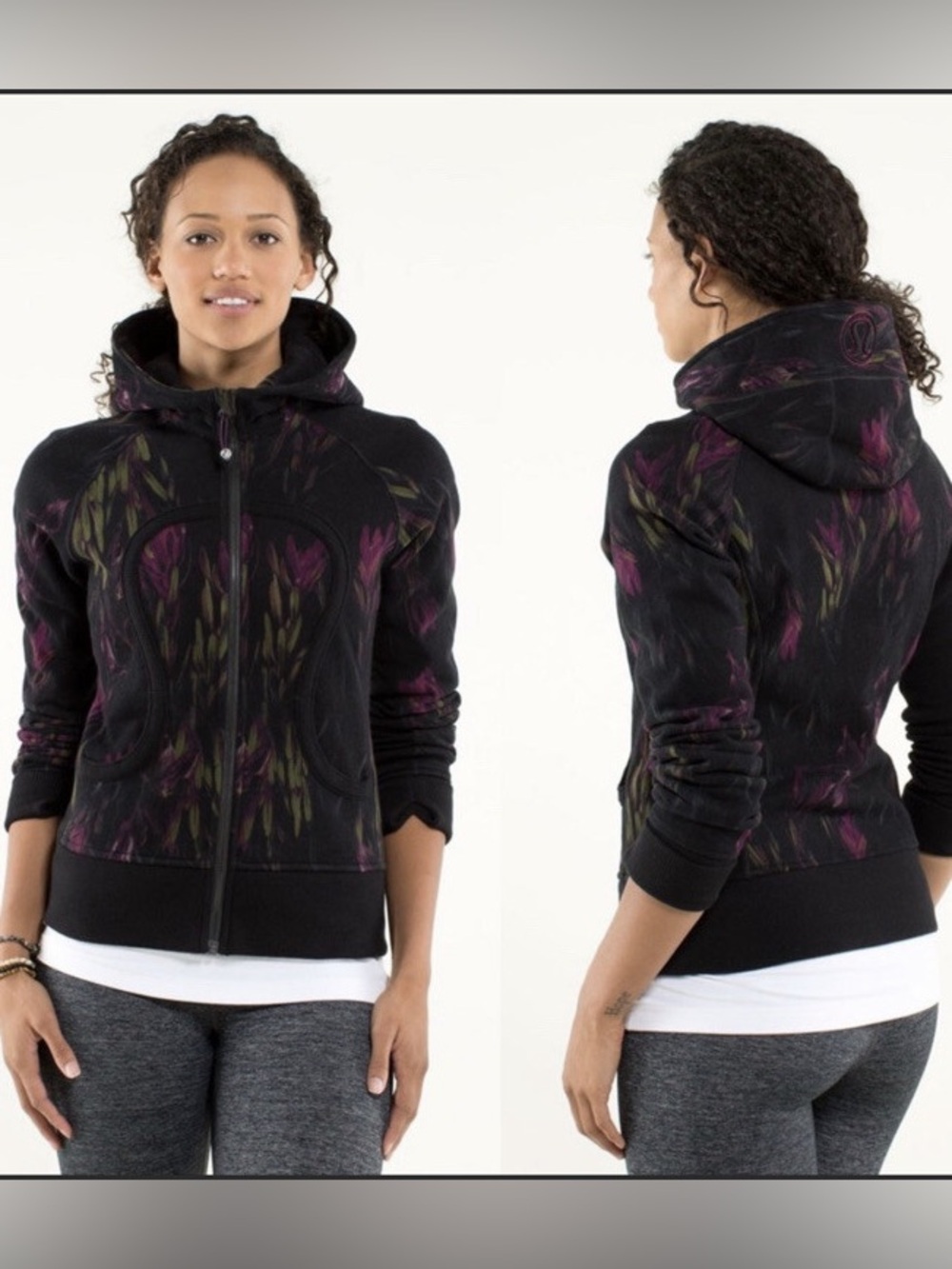 Lululemon Scuba Hoodie  Midnight Iris Multi / Black size 4